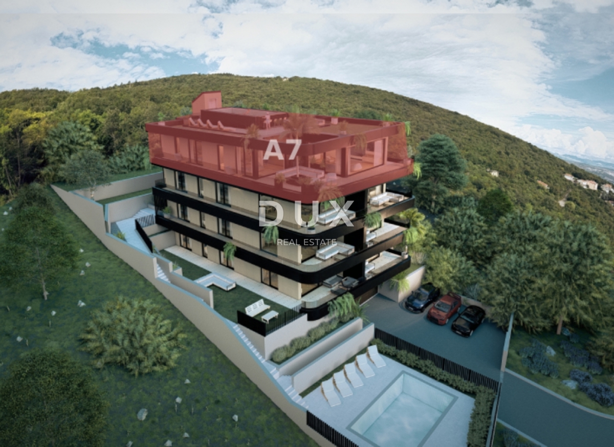 OPATIJA, IČIĆI - Penthouse s strešno teraso in zasebnim bazenom