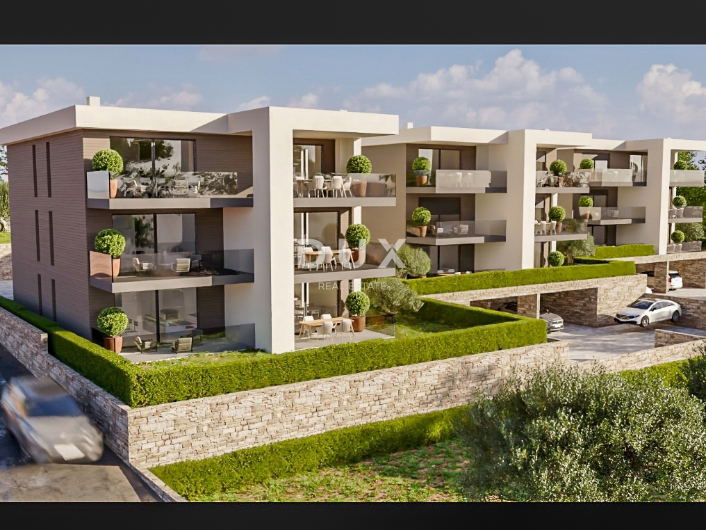 UMAG, ZAMBRATIJA - fantastična novogradnja 100 metrov od morja in plaže, odlična LOKACIJA! Stanovanje s teraso