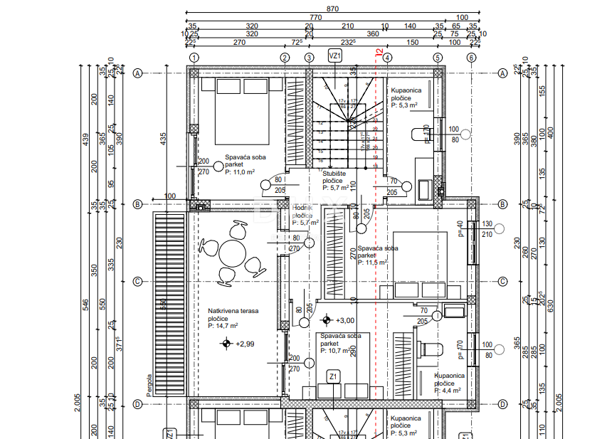 Hiša Vodice, 147,62m2