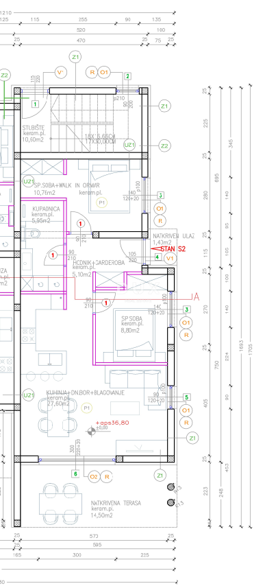 Stanovanje Vodice, 86,07m2