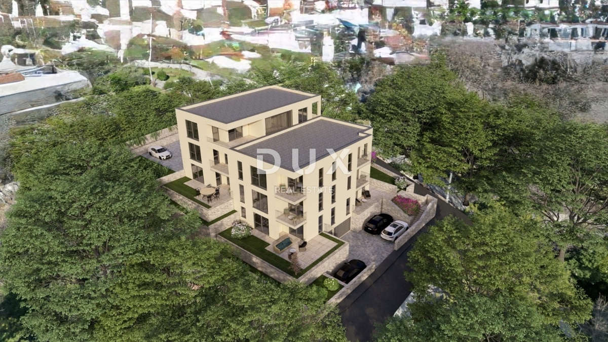 RIJEKA, KRIMEJA - Intimno 3 spalnice + dnevna soba, 100 m2 vrta, razgled, dve garaži in eno zunanje parkirno mesto