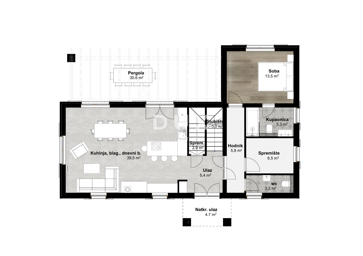 ISTRA, VIŠNJAN - Zemljišče z gradbenim dovoljenjem