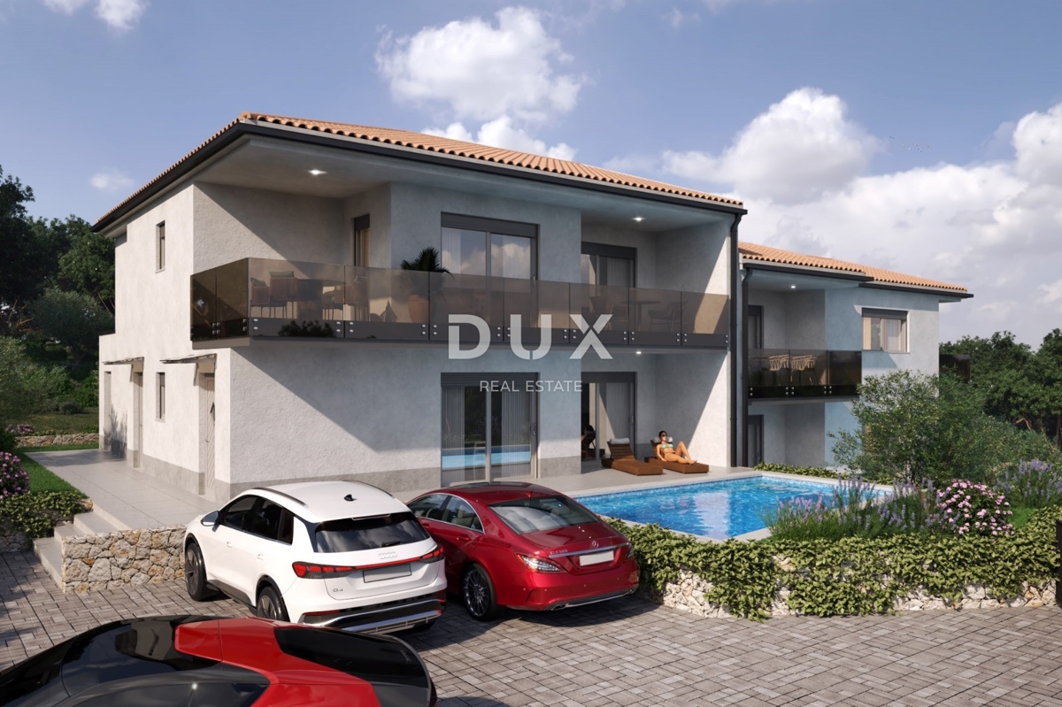 OTOK KRK, VRBNIK - Apartma v novogradnji v 1. nadstropju, s panoramskim razgledom