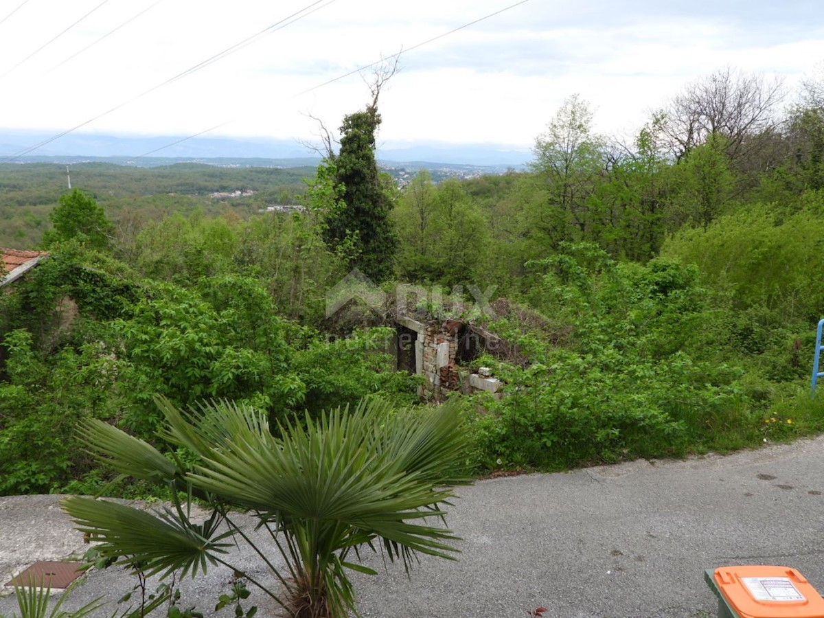 MATULJI, KUĆELI - zemljišče 12.000 m2 (cca. 6700 m2 gradbeno) s pogledom na morje + 3 starine 220 m2