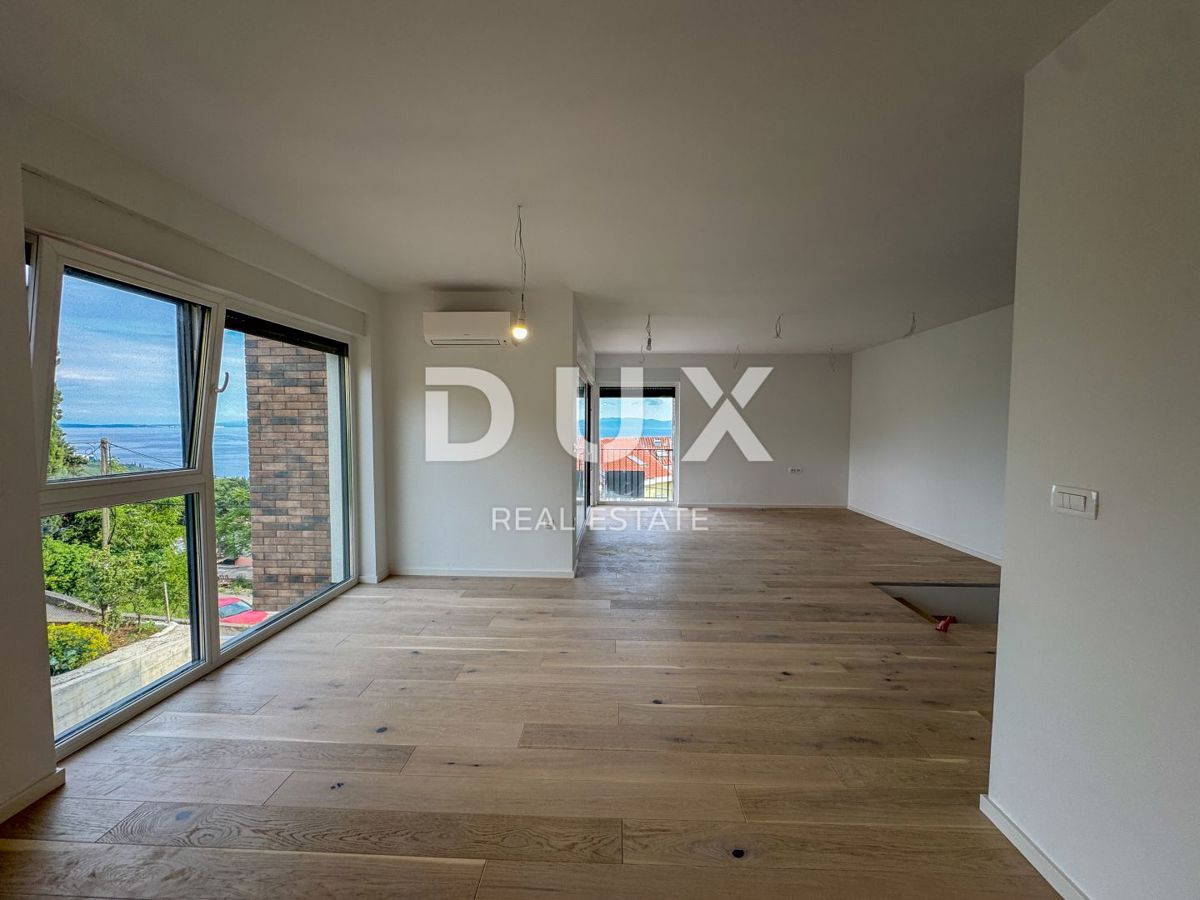 OPATIJA, PAVLOVAC - večje stanovanje 148m2, 3s, strešna terasa, novogradnja blizu Opatije, pogled