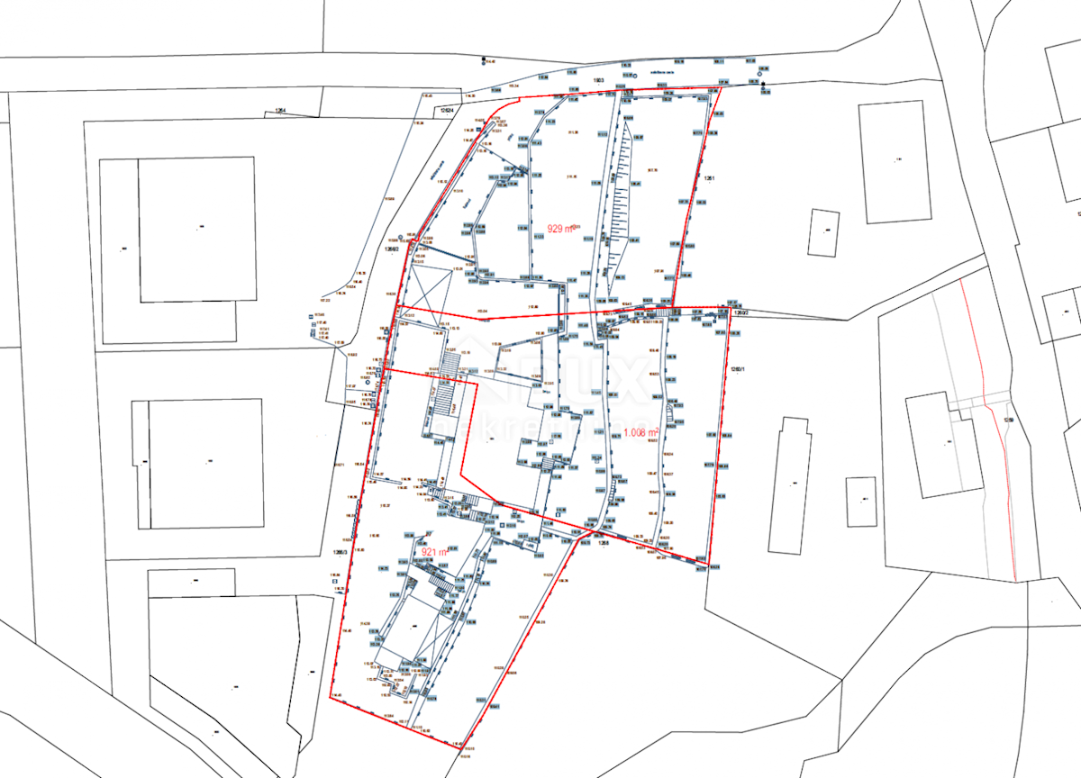 OPATIJA, CENTER - zemljišče 921m2, v centru Opatije z gradbenim dovoljenjem za vilo z bazenom, panoramski pogled na morje