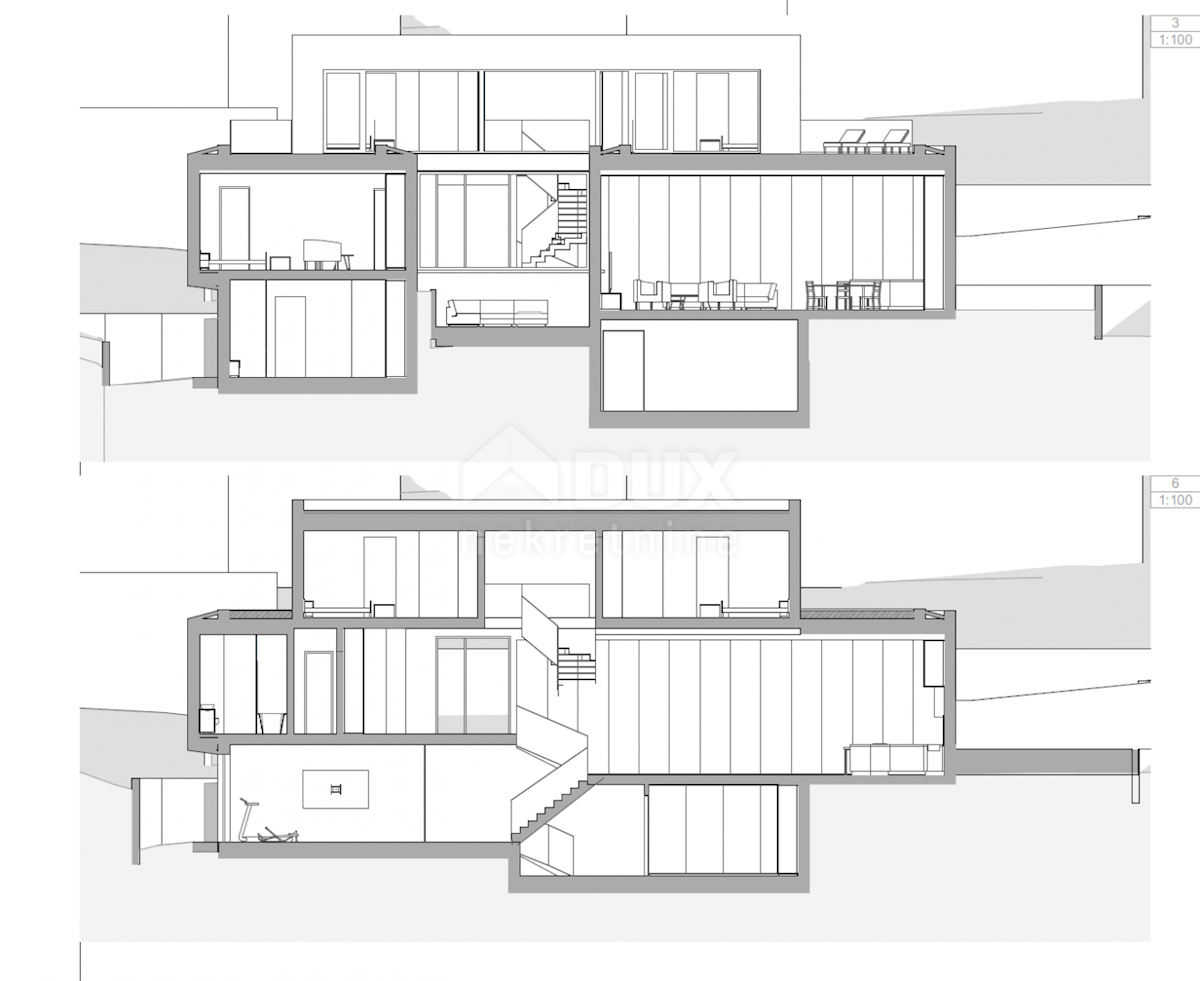 OPATIJA, CENTER - zemljišče 921m2, v centru Opatije z gradbenim dovoljenjem za vilo z bazenom, panoramski pogled na morje