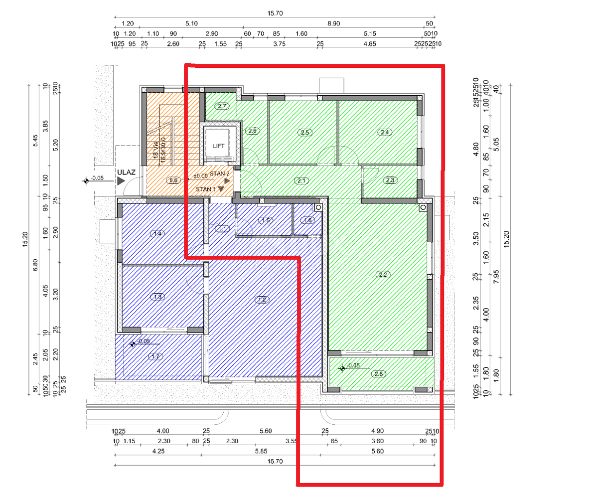 COSTABELLA, BIVIO, KANTRIDA - luksuzno stanovanje 85m2 s panoramskim pogledom na morje + okolica 60m2