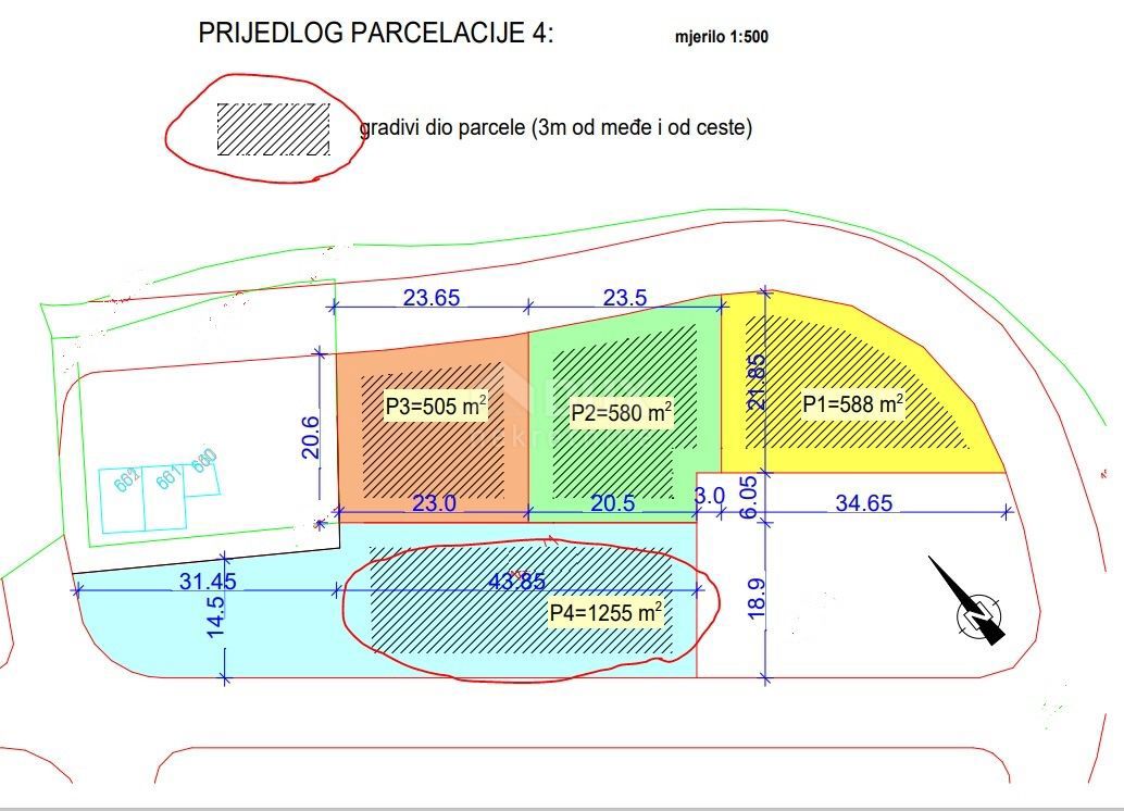 Zaglav, Sali, 1.255m2
