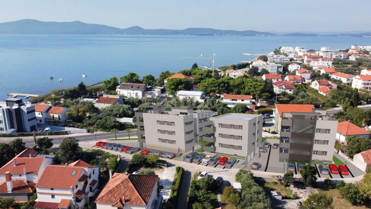 ZADAR, SUKOŠAN, 3s + kopalnica stanovanje v vrhunski novogradnji s pogledom na morje
