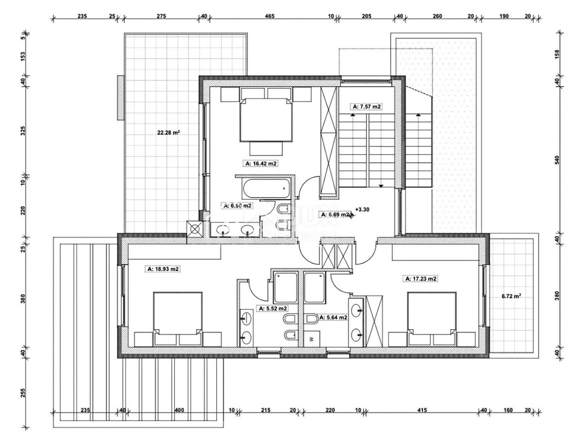 ISTRA, NOVIGRAD - Zemljišče s projektom v bližini morja