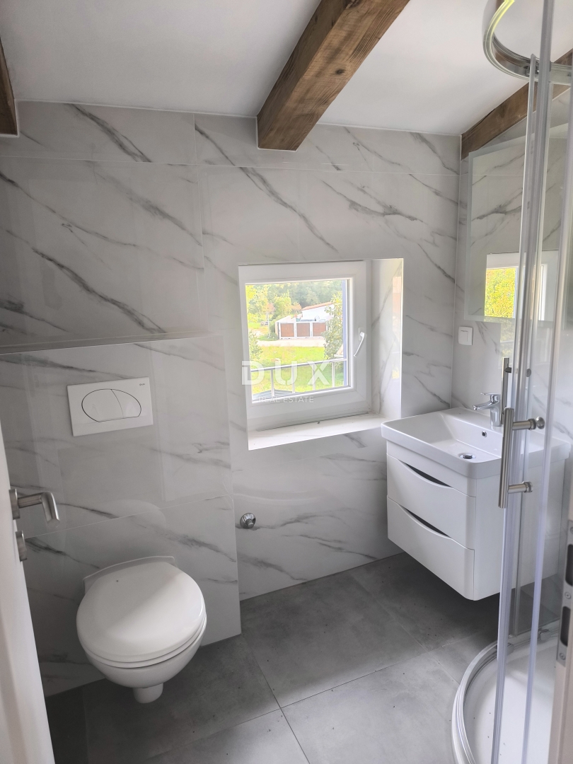 ISTRA, JURŠIĆI - Kamnita hiša z bazenom + apartma, NA KLJUČ