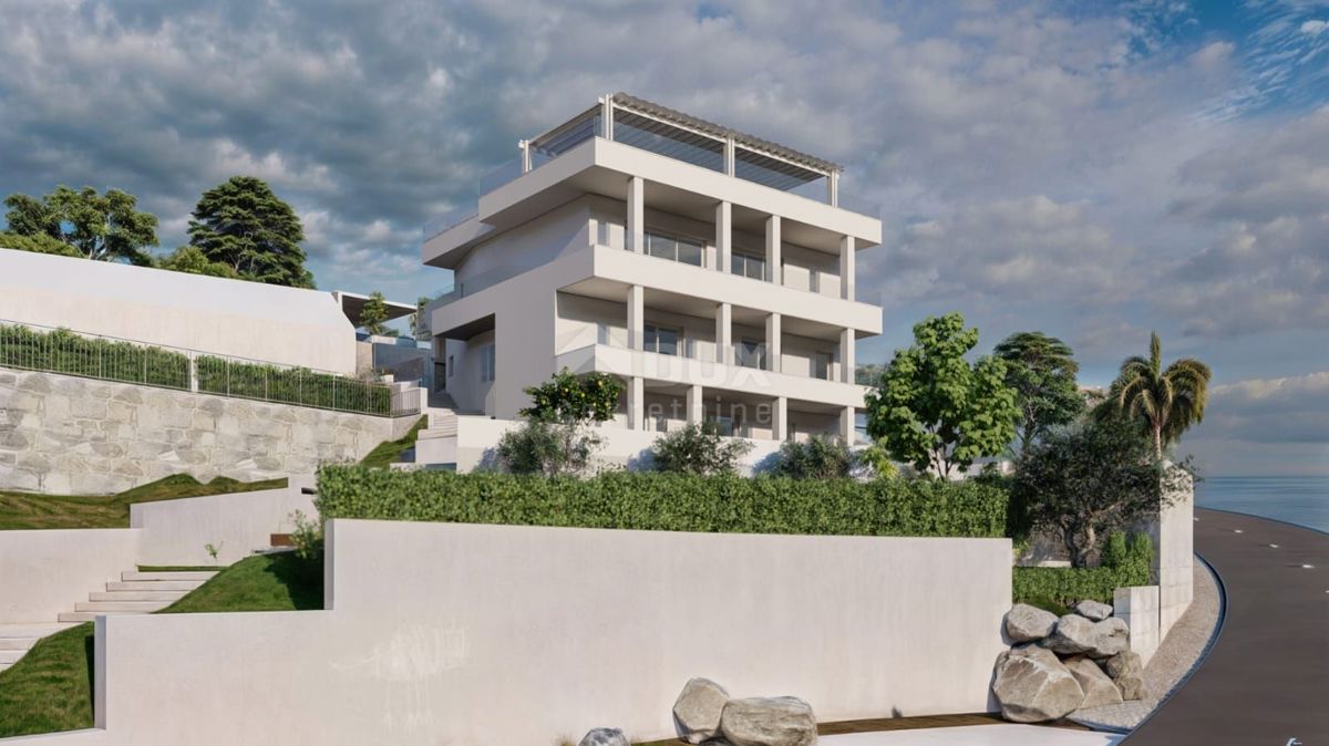 OPATIJA, BREGI - penthouse 100m2 s panoramskim pogledom na morje in bazenom + strešna terasa 