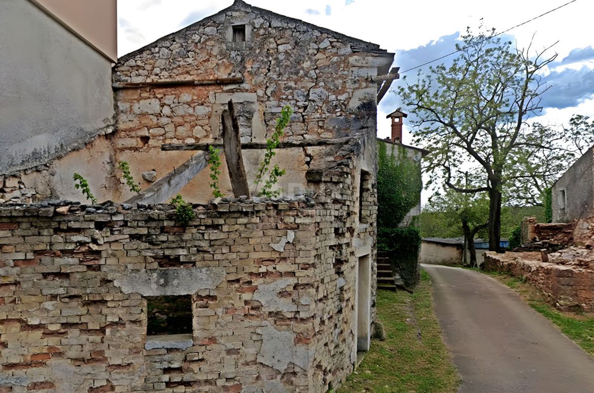 ISTRA, ŽMINJ - Kamnita hiša s prostornim vrtom