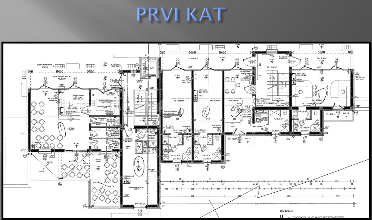 OPATIJA, JUŠIĆI - zemljišče 1330m2 z začetkom gradnje objekta 1250m2 s pogledom na morje 