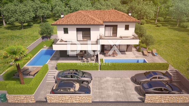 OTOK KRK, MALINSKA - Moderni dupleks z zasebnim bazenom