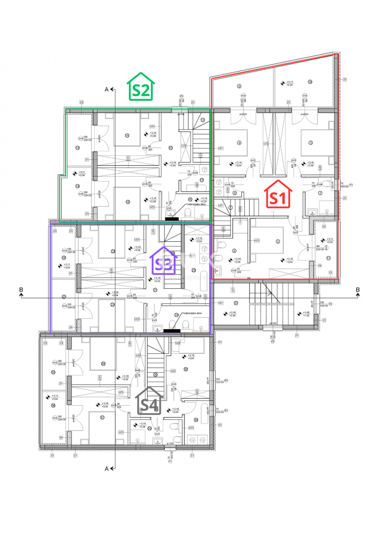 ŠIBENIK, VODICE - Trisobno stanovanje v novogradnji na mirni lokaciji