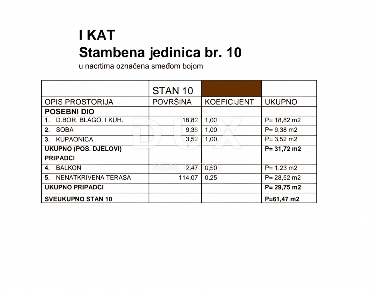 CRIKVENICA - Apartma 61,47 m2, 450 m od morja
