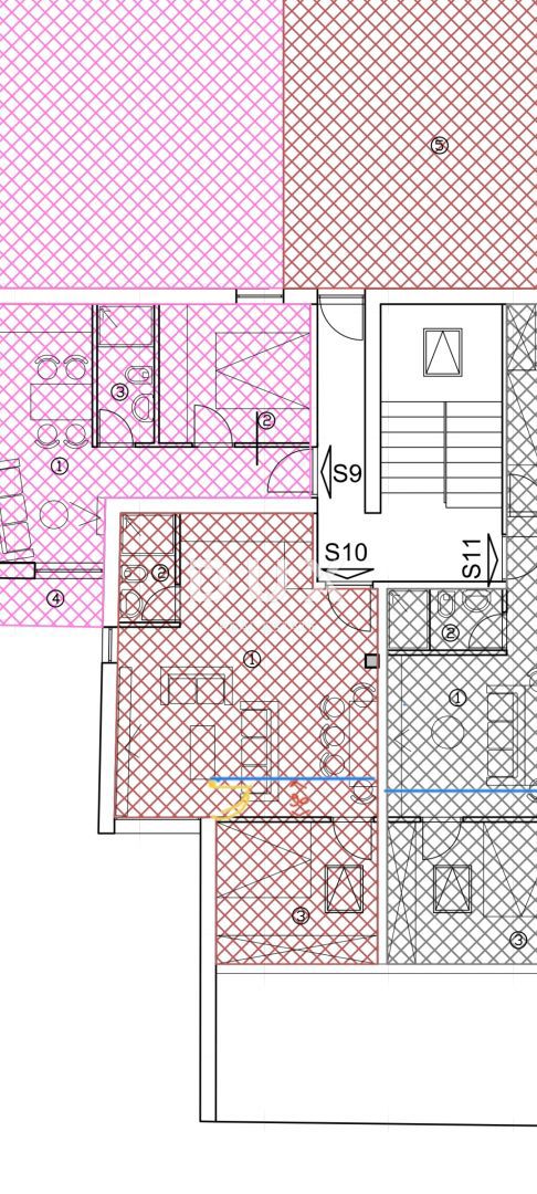 CRIKVENICA - Apartma 61,47 m2, 450 m od morja