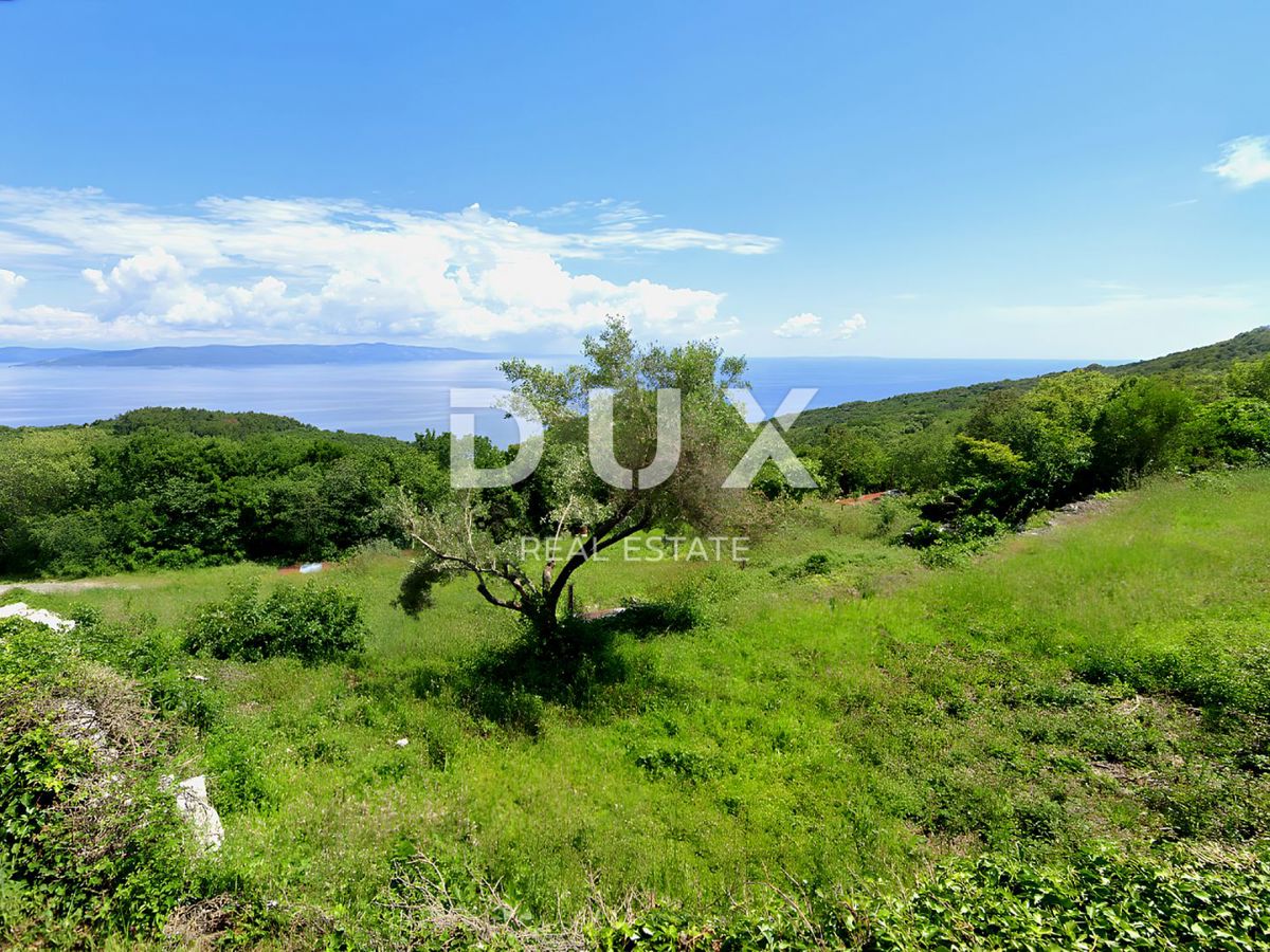 ISTRA, RABAC - Zemljišče s čudovitim pogledom na morje