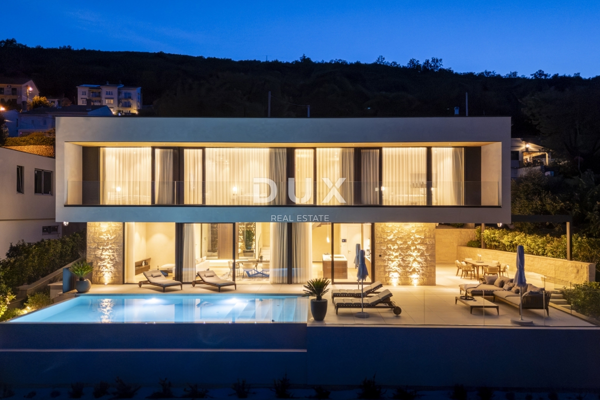 OPATIJA, MOŠĆENIČKA DRAGA - luksuzna vila z bazenom na vrhunski lokaciji s panoramskim pogledom na morje