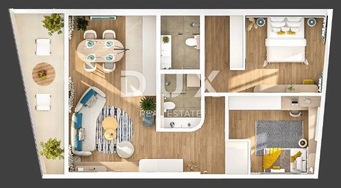 RIJEKA, KANTRIDA - luksuzna kvalitetna novogradnja 2S+DB S10