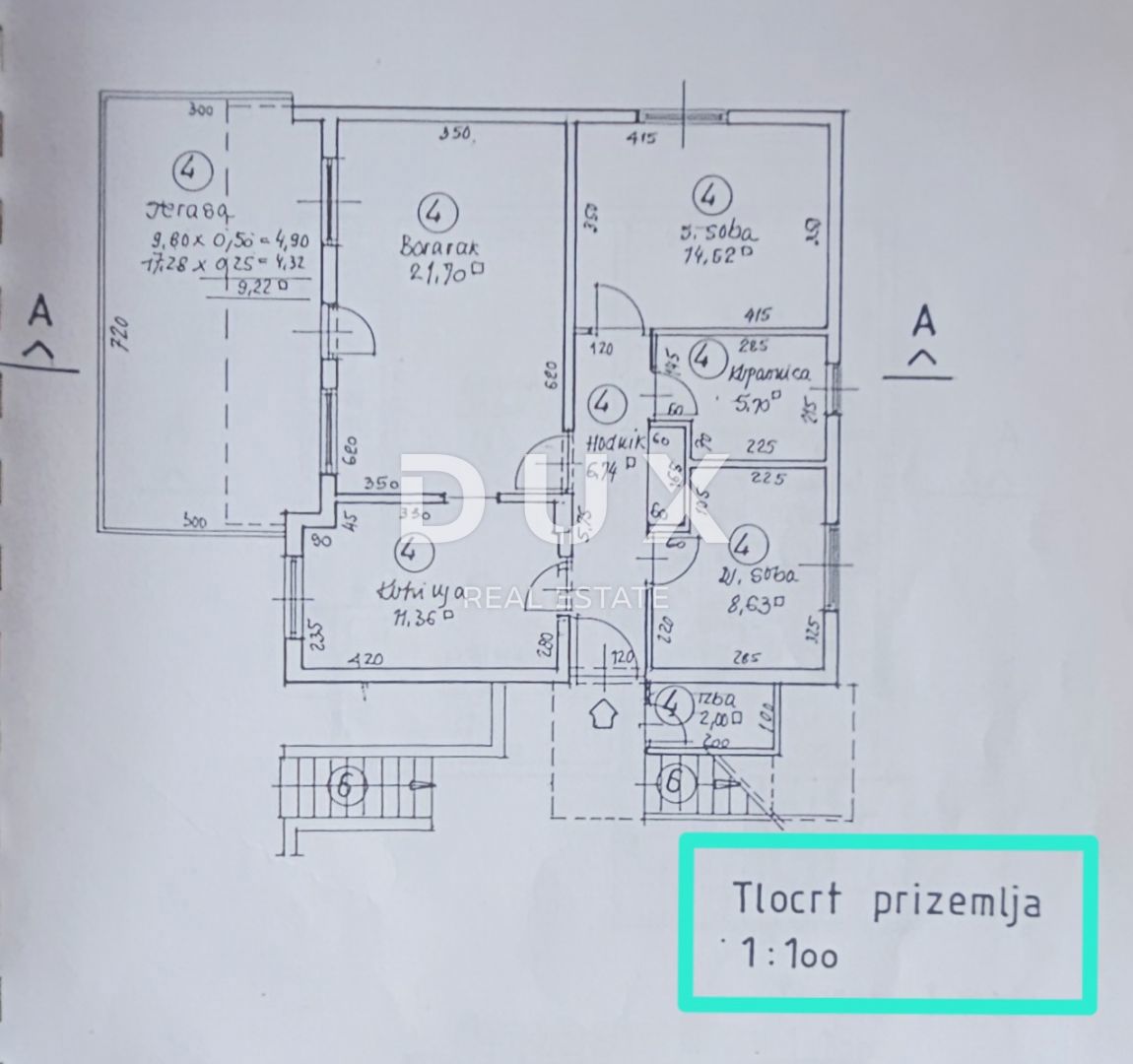 OPATIJA, IKA - stanovanje 80m2, dnevna soba + 2 spalnici, pritličje, s pogledom na morje in veliko teraso + vrt cca 125m2