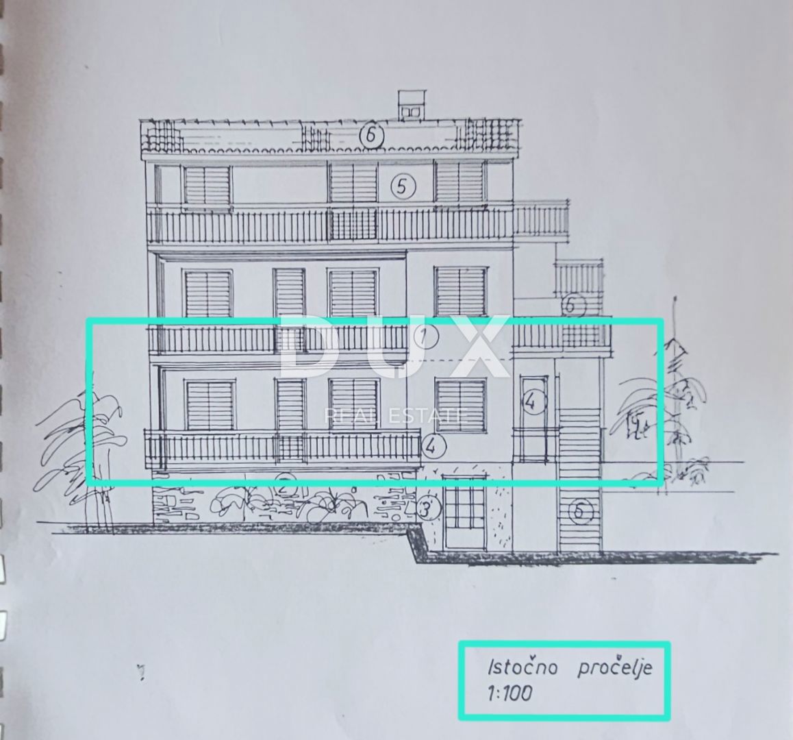 OPATIJA, IKA - stanovanje 80m2, dnevna soba + 2 spalnici, pritličje, s pogledom na morje in veliko teraso + vrt cca 125m2