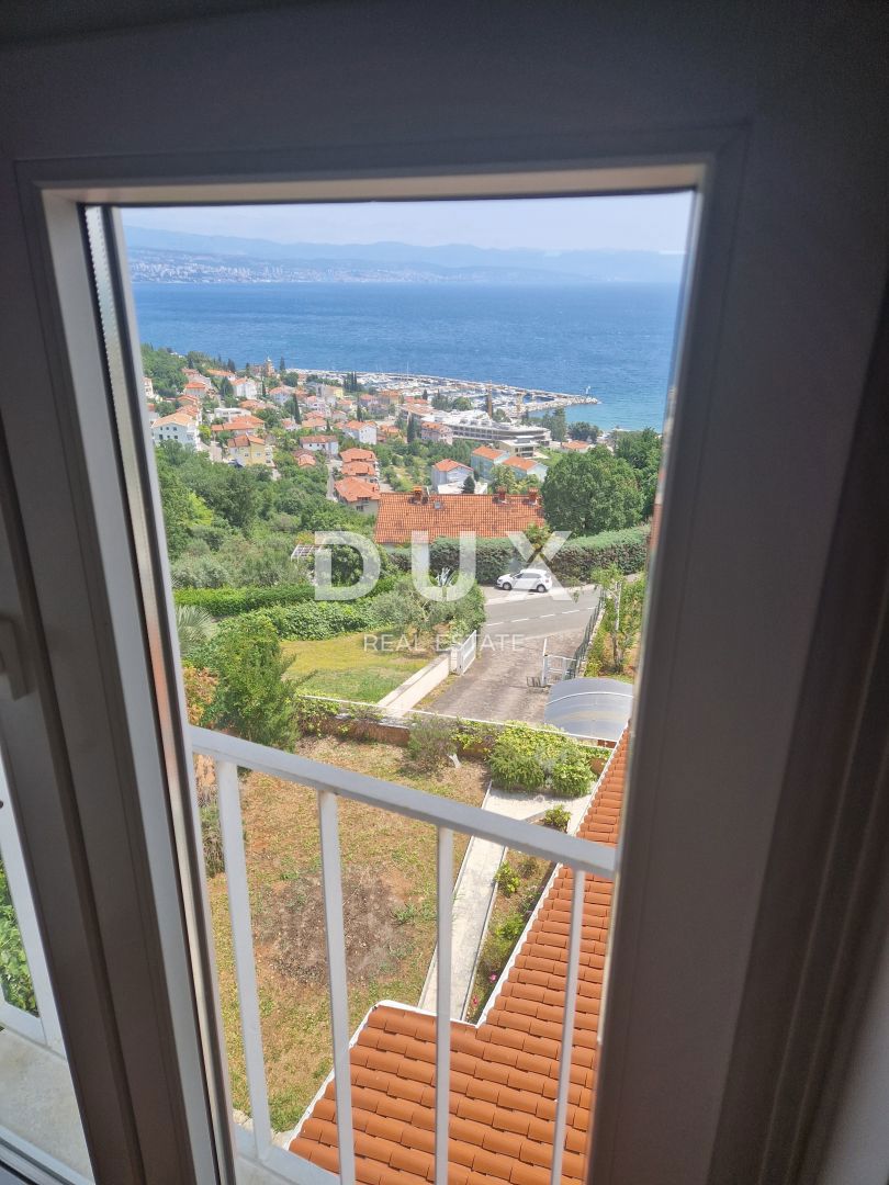 OPATIJA, IČIĆI - čudovito stanovanje v hiši z dvema terasama in panoramskim pogledom na morje