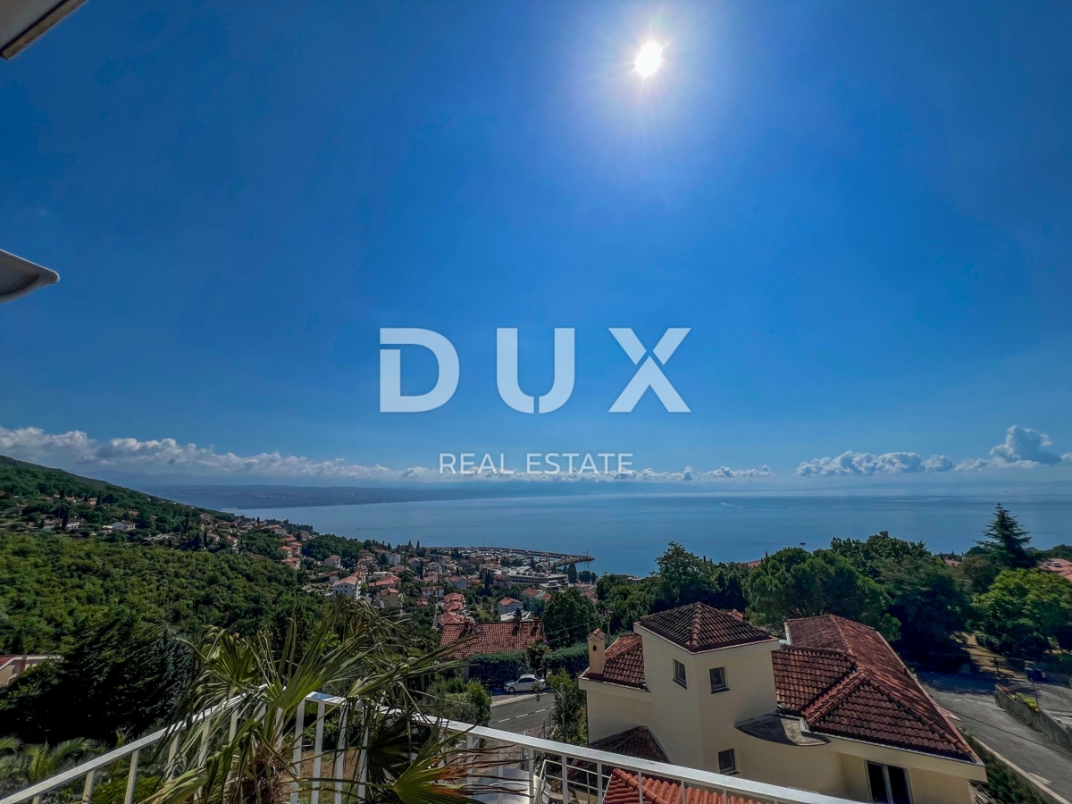 OPATIJA, IČIĆI - čudovito stanovanje 107m2 v hiši z dvema terasama in panoramskim pogledom na morje