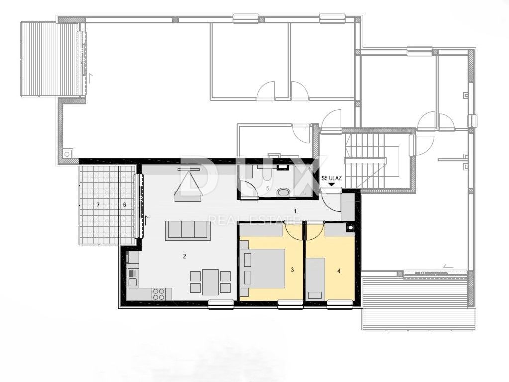 Stanovanje Mandre, Kolan, 82m2