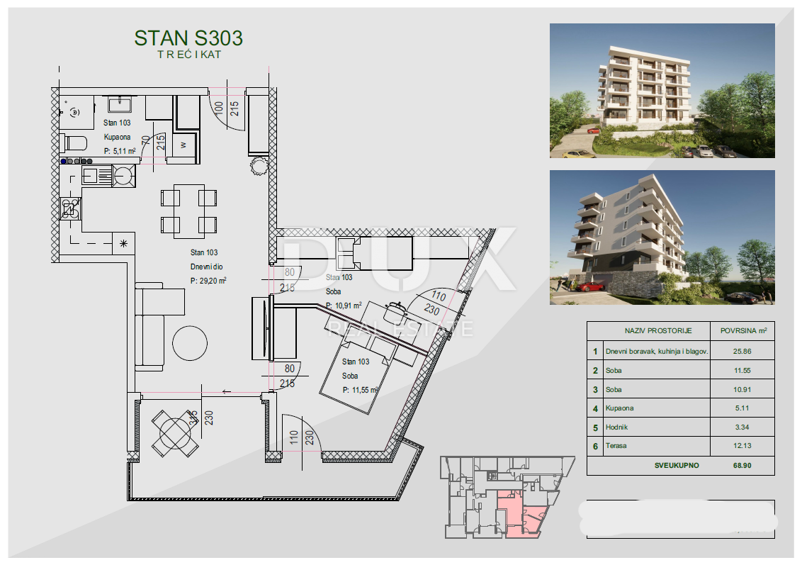 Stanovanje Zamet, Rijeka, 100m2