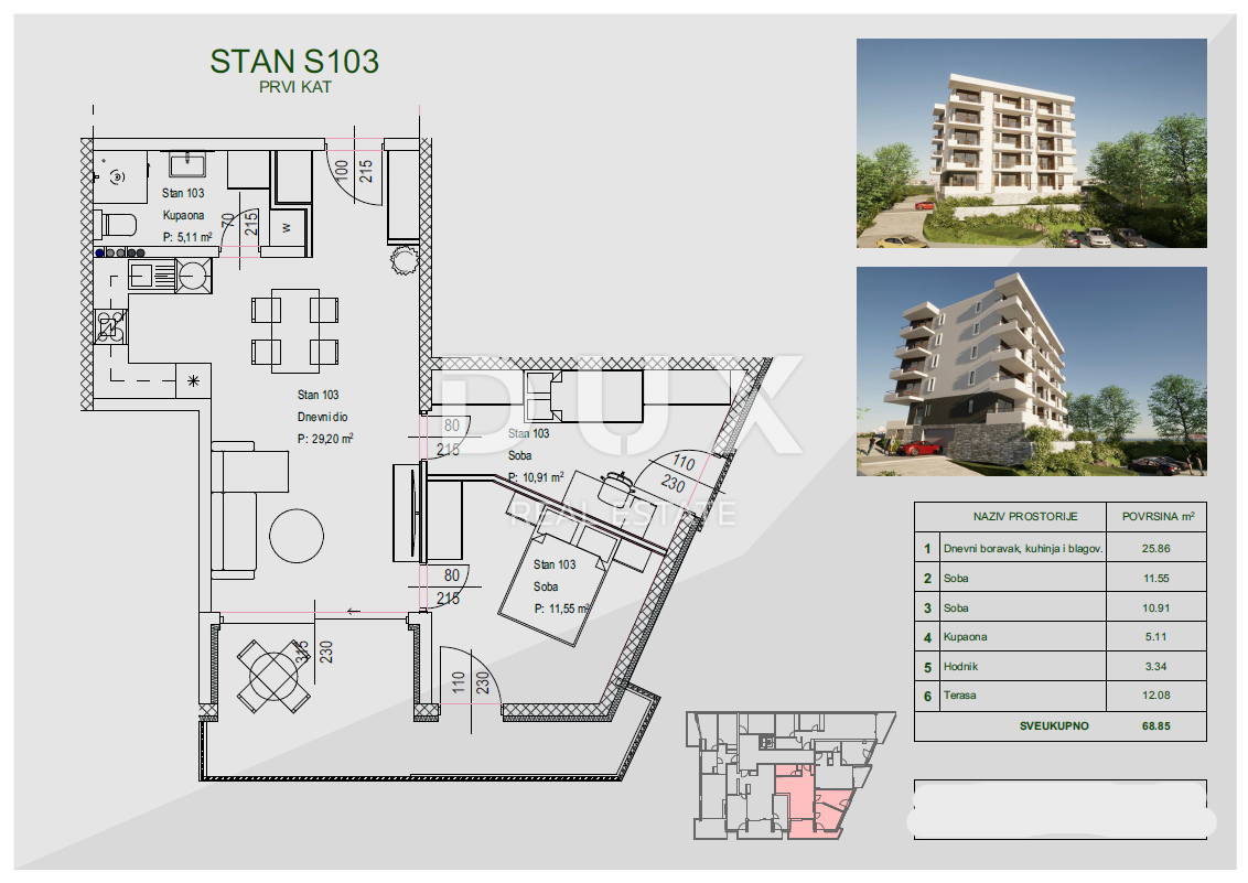 Stanovanje Zamet, Rijeka, 100m2