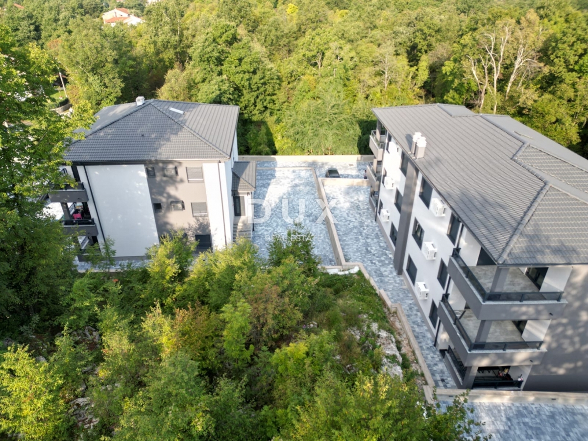 MATULJI, JUŠIĆI, JURDANI - stanovanje v 1. nadstropju 83,16 m2 v novogradnji DB+2S z vrtom 