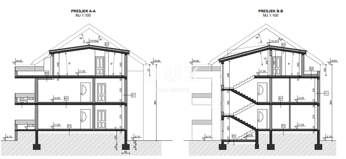 OTOK PAG, PAG - ekskluzivno PENTHOUSE v NOVOGRADNJI + terasa s pogledom na morje! PRILOŽNOST!