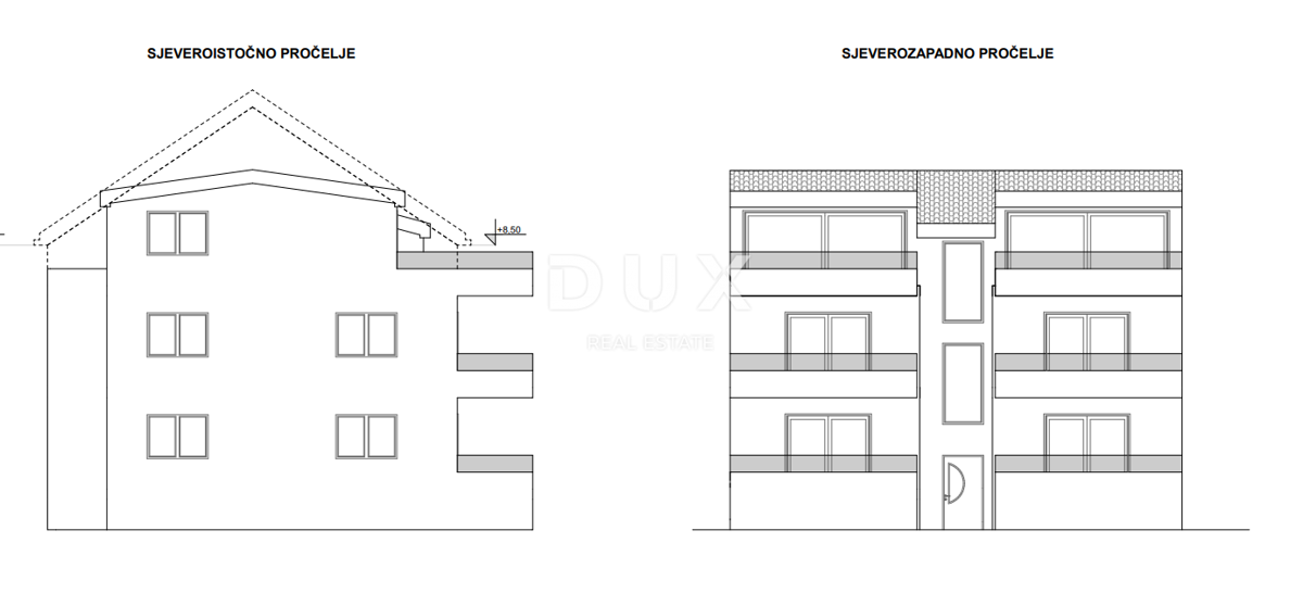 OTOK PAG, PAG - ekskluzivno PENTHOUSE v NOVOGRADNJI + terasa s pogledom na morje! PRILOŽNOST!