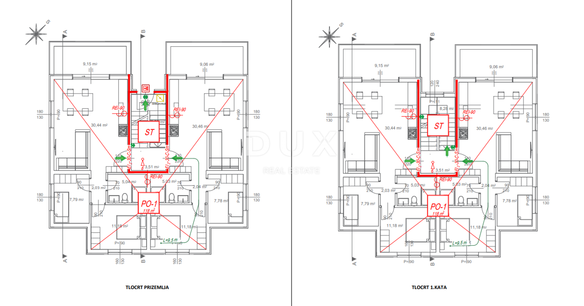 OTOK PAG, PAG - ekskluzivno PENTHOUSE v NOVOGRADNJI + terasa s pogledom na morje! PRILOŽNOST!