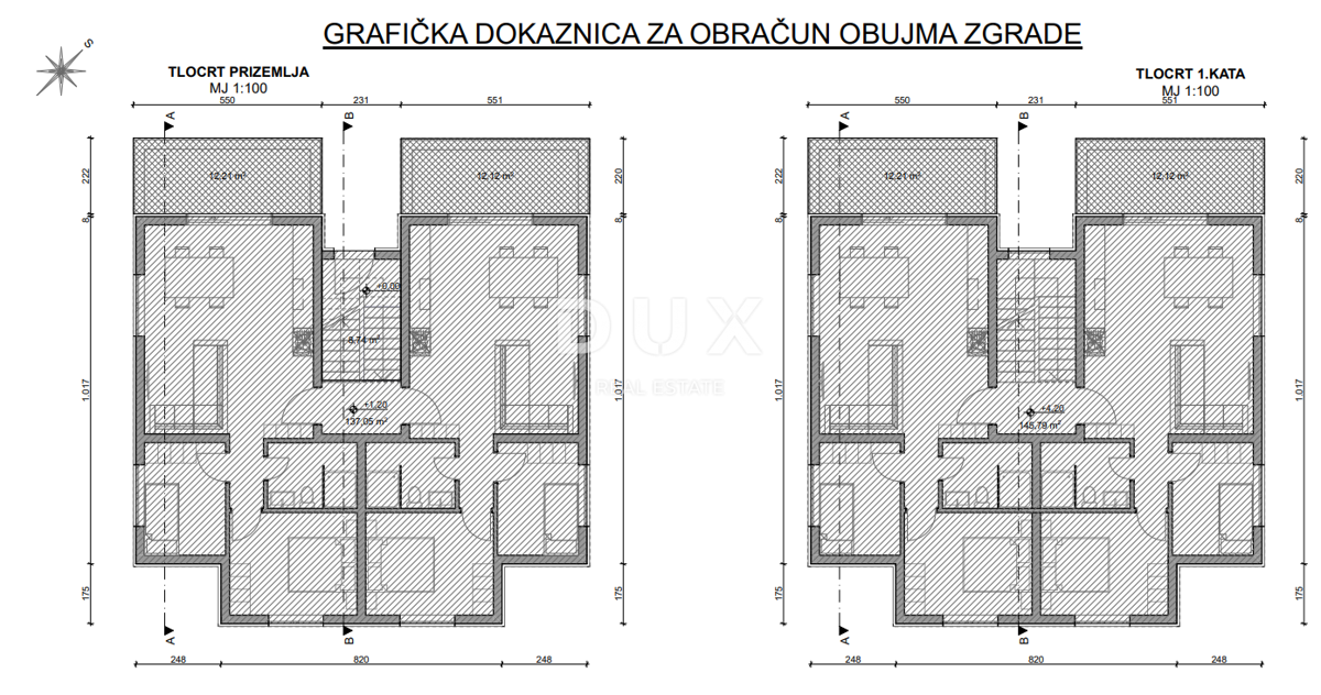 OTOK PAG, PAG - ekskluzivno PENTHOUSE v NOVOGRADNJI + terasa s pogledom na morje! PRILOŽNOST!