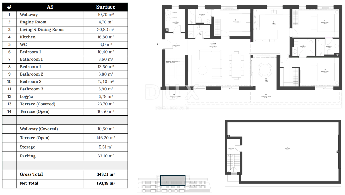 ZADAR, ZATON - Vrhunski penthouse z dvigalom 45 metrov od plaže! A9