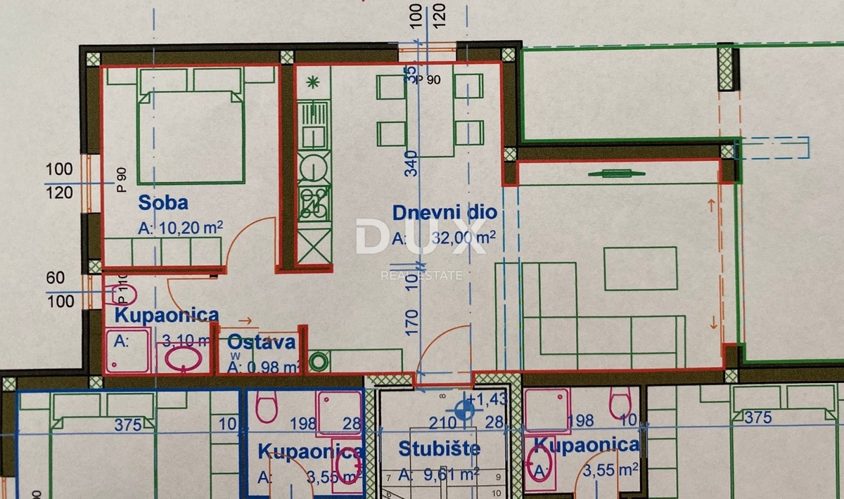 RIJEKA, DRENOVA - ekskluzivno stanovanje v NOVOGRADNJI v pritličju z vrtom + 2 parkirnima mestoma! PRILOŽNOST!