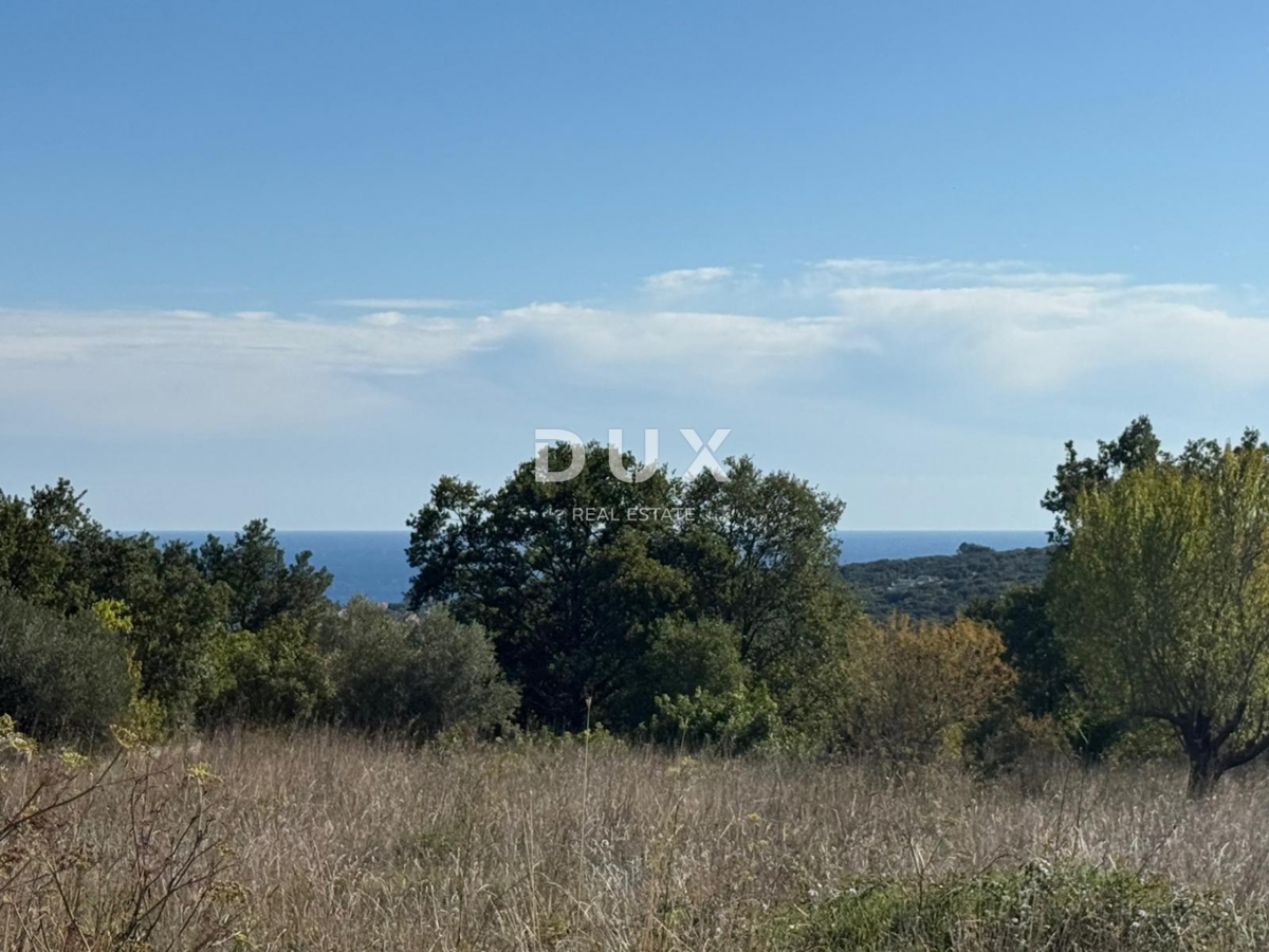 ISTRA, PERUŠKI - Čudovito zazidljivo zemljišče s pogledom na morje