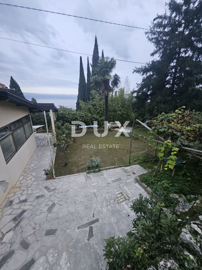 OPATIJA, LOVRAN - enonadstropna hiša 135m2, 2. VRSTA DO MORJA!!!! s panoramskim pogledom na morje + okolica