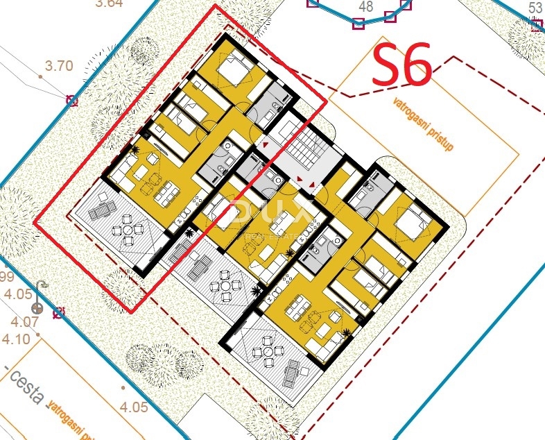 ŠIBENIK, SRIMA - Luksuzno trisobno stanovanje v novogradnji, 300 m od plaže