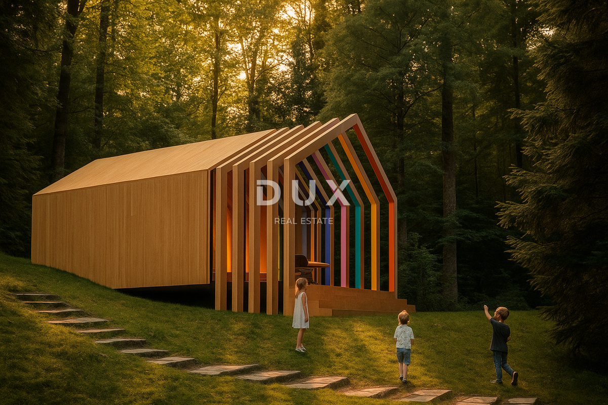 GORSKI KOTAR, STARI LAZ - zemljišče in idejni projekt za gradnjo prvega butičnega družinskega letovišča v regiji