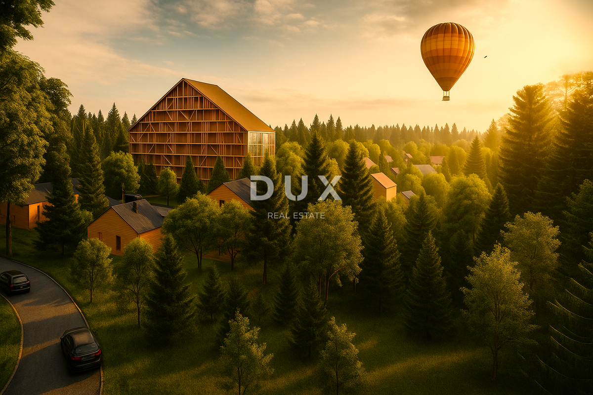 GORSKI KOTAR, STARI LAZ - zemljišče in idejni projekt za gradnjo prvega butičnega družinskega letovišča v regiji