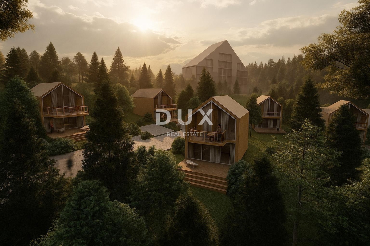 GORSKI KOTAR, STARI LAZ - zemljišče in idejni projekt za gradnjo prvega butičnega družinskega letovišča v regiji