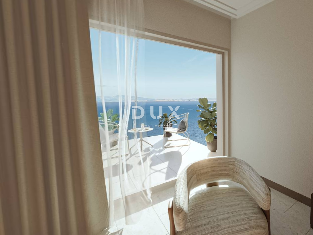 NOVI VINODOLSKI – 77 m² veliko stanovanje v ekskluzivnem letovišču, prva vrsta ob morju z zasebno plažo