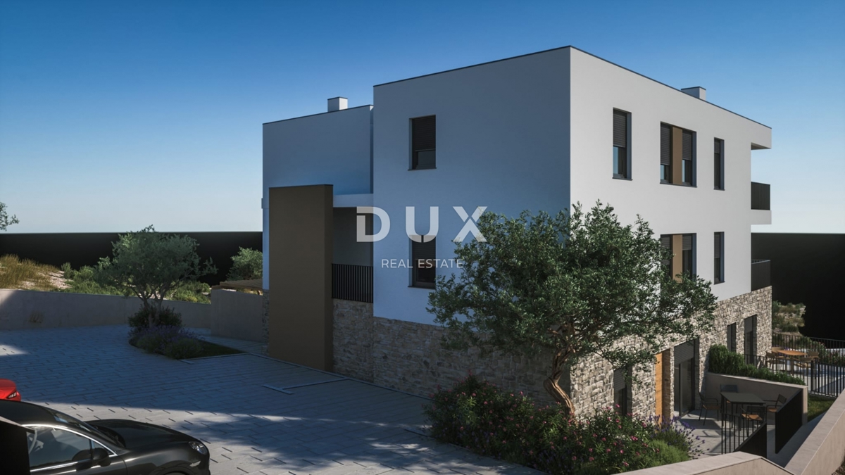 ŠIBENIK, ŽABORIĆ - Enosobno stanovanje v novogradnji s pogledom na morje