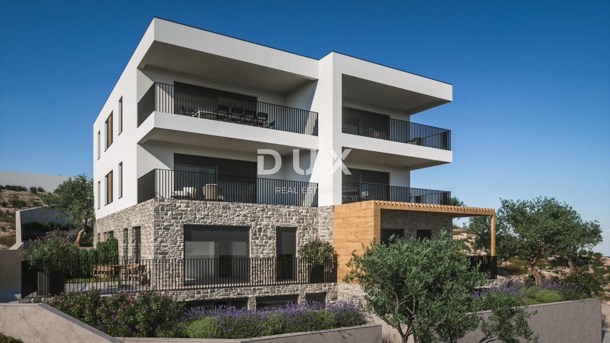 ŠIBENIK, ŽABORIĆ - Enosobno stanovanje v novogradnji s pogledom na morje