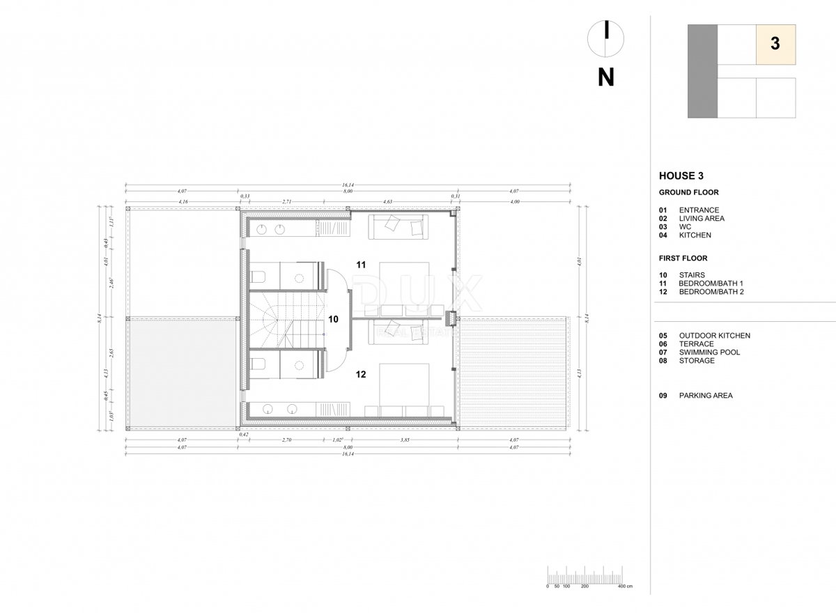 ISTRA, UMAG - Okolju prijazna vila s pogledom na morje